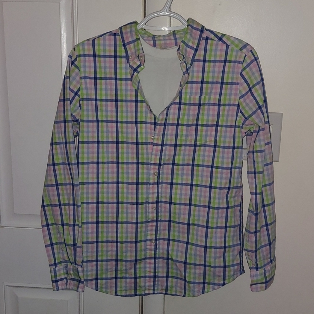 14-16 Plaid Button Down Wonder Nation